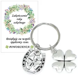 brelok-breloczek-prezent-zakonczenie-roku-szkolnego-podkowa-koniczyna