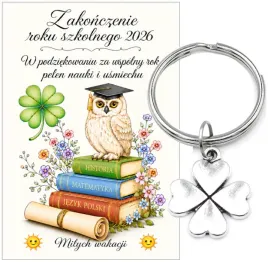 brelok-breloczek-koniczyna-upominek-prezent-zakonczenie-roku-szkolnego