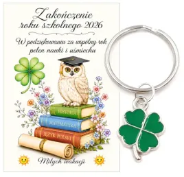 brelok-do-kluczy-koniczyna-zielona-slon-matura-egzamin-koniec-roku