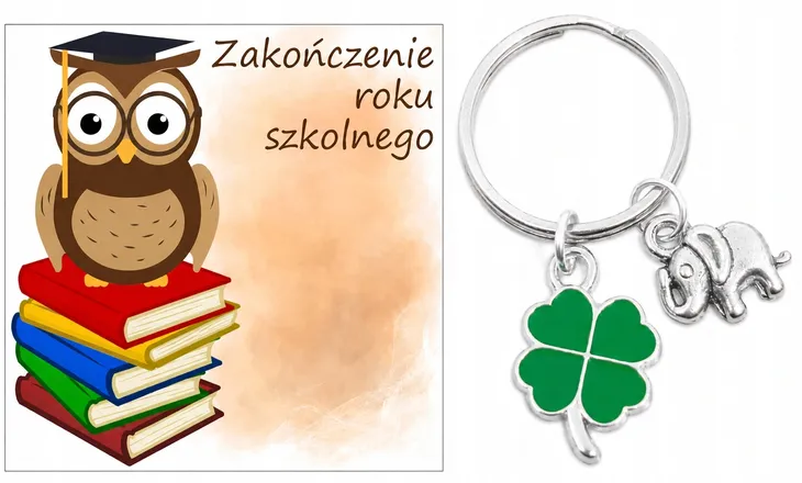 Brelok Breloczek ZAKOŃCZENIE ROKU SZKOLNEGO dla Ucznia dzień dziecka