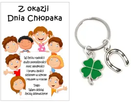 brelok-koniczyna-podkowa-dzien-chlopaka-pasowanie-prezent-dla-uczniow