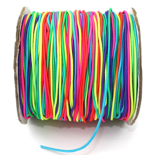 GUMKA OKRĄGŁA 1mm do bransoletek KOLOROWA 2MB
