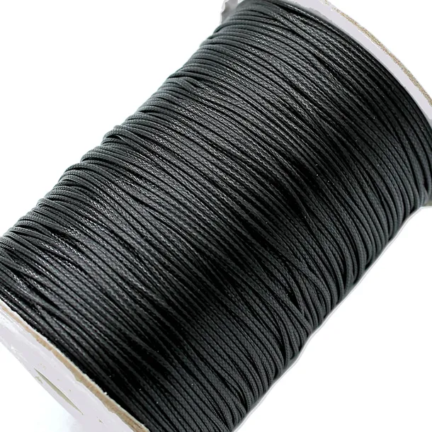 SZNUREK POLIESTROWY SNAKE TOPLIWY BŁYSK 1mm 10 METRÓW CZARNY
