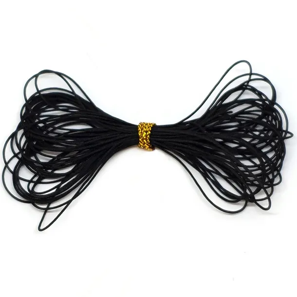 B900 SZNUREK nylonowy topliwy CZARNY ~0,4mm 5m