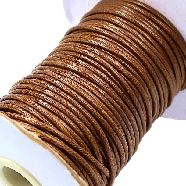SZNUREK JUBILERSKI POWLEKANY SNAKE 2mm 2m BRĄZOWY