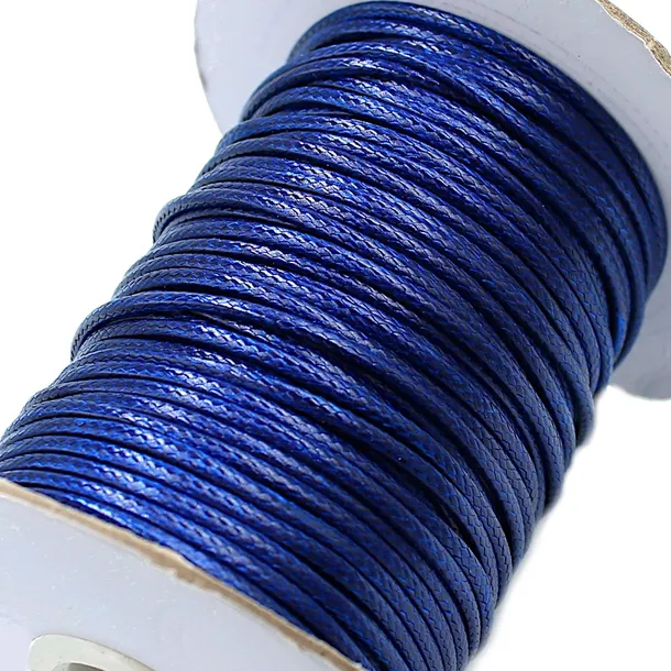 SZNUREK JUBILERSKI POWLEKANY SNAKE 2mm 2m GRANATOW