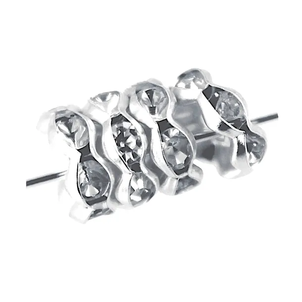 HURT PRZEKŁADKI Z CYRKONIAMI CRISTAL 8mm 30szt