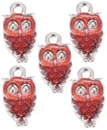 zawieszka-emaliowana-charms-sowa-sowka-z-brokatem-czerwona-18mm-5szt