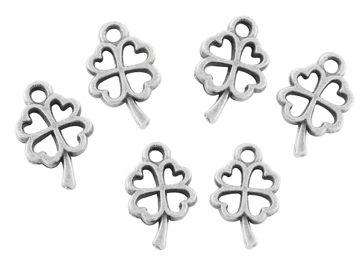 Zawieszka metal KONICZYNKA 10x6mm srebrny c. 8szt