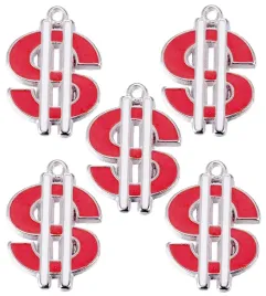 zawieszka-emaliowana-dolar-pieniadz-waluta-czerwony-do-bizuterii-metal-5szt