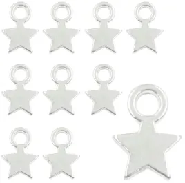 zawieszki-charms-gwiazdki-zawieszka-gwiazda-gwiazdka-wisiorek-srebrne-12szt