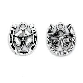 zawieszka-charms-podkowa-koniczyna-17x15mm-2szt