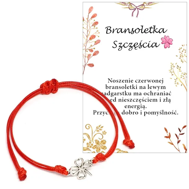 BRANSOLETKA SZCZĘŚCIA KABAŁA KONICZYNA dzień kobiet AMULET zakończenie roku