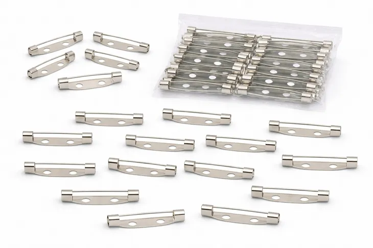 100szt KLASYCZNA PODSTAWA BAZA DO BROSZKI ZAPIĘCIE BROSZKA AGRAFKA 20mm