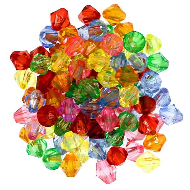 Koraliki Szlifowane Diamenciki mix 6mm 100szt