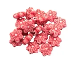 koraliki-kwiatki-pastelowe-akrylowe-20szt-czerwone
