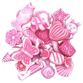 koraliki-akrylowe-pastelowe-mix-20szt-rozowe