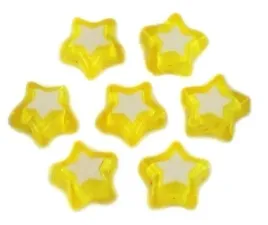 koraliki-gwiazdki-akrylowe-9mm-zolte-10-sztuk