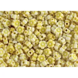 koraliki-kwiatki-akrylowe-6mm-zolte-30-szt