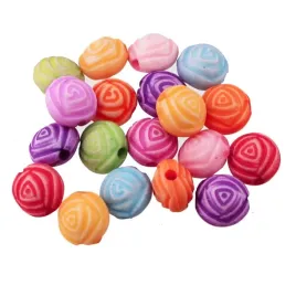 koraliki-kwiatki-akryl-8mm-mix-kwiatek-roza-20szt