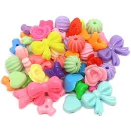 koraliki-pastelowe-akrylowe-mix-kokardki-serca-motylki-50szt