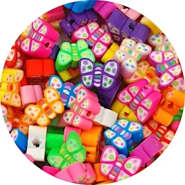 koraliki-fimo-motyle-motylki-masa-fimo-mix-20szt