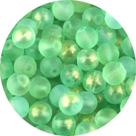 koraliki-szklane-metaliczne-brokatowe-kulki-mrozone-zielone-8mm-50szt