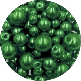 koraliki-perly-4-8mm-perelki-szklane-woskowane-mix-200szt-zielone