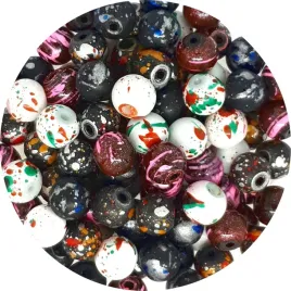 koraliki-szklane-nakrapiane-malowane-kulki-mix-8mm-100szt