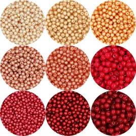 koraliki-szklane-perly-perelki-4mm-pomaranczowo-czerwony-9x50-zestaw-450szt
