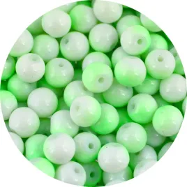 koraliki-szklane-powlekane-kulki-dwukolorowe-bialo-zielone-8mm-50szt