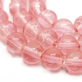 koraliki-szklane-nici-transparentne-8mm-kulki-lososiowe-20szt