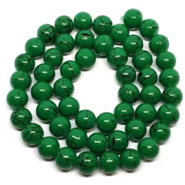koraliki-szklane-nici-powlekane-8mm-kulki-zielone-ciemne-50szt