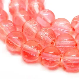 koraliki-szklane-nici-transparentne-8mm-kulki-pomaranczowe-20szt