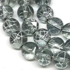 koraliki-szklane-nici-transparentne-8mm-kulki-szare-20szt