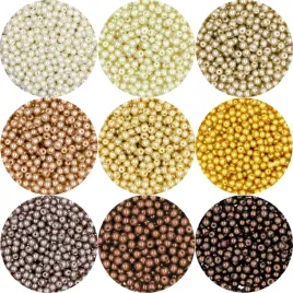 koraliki-szklane-perly-perelki-4mm-bez-braz-zloty-9x50-zestaw-450szt
