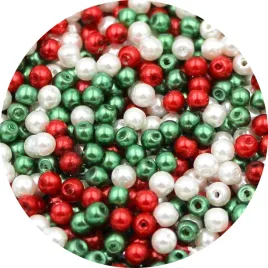 koraliki-perly-szklane-4mm-perelki-kuleczki-mix-swieta-mikolaj-100szt