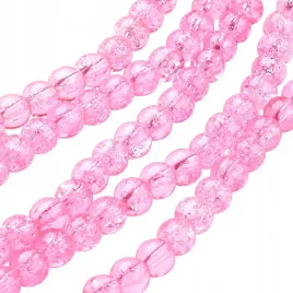 koraliki-szklane-crackle-spekane-rozowe-jasne-kulki-do-rozanca-6mm-50szt