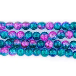 koraliki-szklane-crackle-8mm-sznur-52szt-dwubarwne