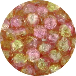 koraliki-szklane-crackle-dwubarwne-rozowo-zolte-8mm-50szt