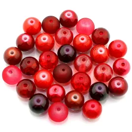 koraliki-szklane-8mm-mix-30szt-czerwono-bordowy