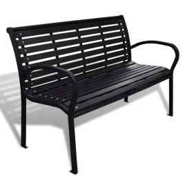 lawka-ogrodowa-125-cm-stal-i-wpc-czarna