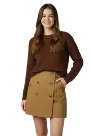 spodnica-damska-tommy-hilfiger-icon-trench-mini-brazowa
