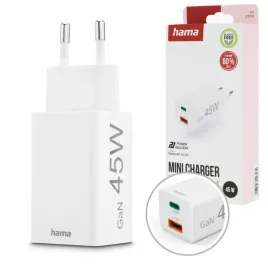 szybka-ladowarka-sieciowa-hama-45w-usb-c-usb-a-gan-uniwersalna-2-porty
