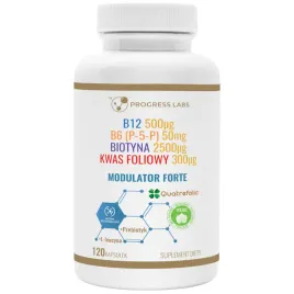 progress-labs-modulator-forte-biotyna-aktywny-kwas-foliowy-b12-120-kapsulek