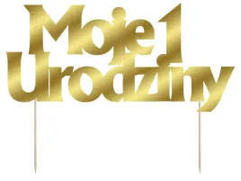 topper-na-tort-moje-1-urodziny-zloty-20-cm
