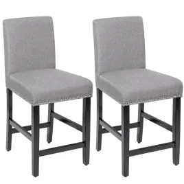 zestaw-2-hokerow-barowych-54x44x96-cm-szare-tapicerowane-z-oparciem