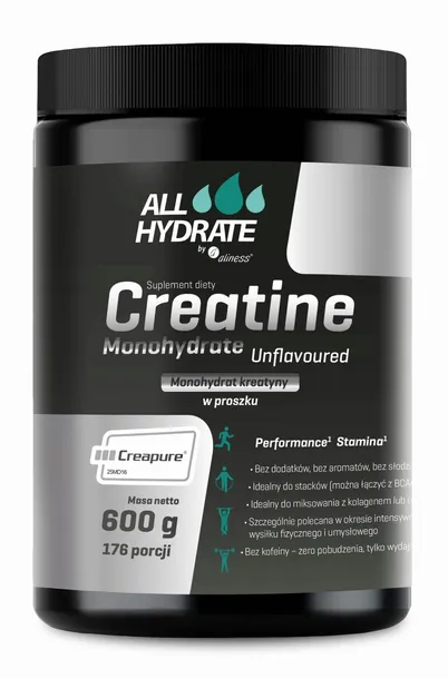 Aliness AllHydrate Creatine Monohydrate 600g KREATYNA CREAPURE SPORT