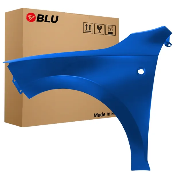BLU Błotnik SKODA RAPID LF5W LEWY NIEBIESKI 12-19 z otworem na migacz