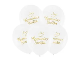balony-lateksowe-ze-zlotym-napisem-komunia-swieta-30-cm-5-szt